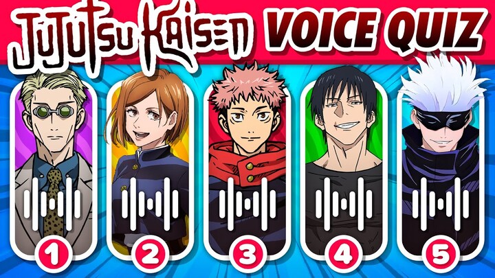 JUJUTSU KAISEN VOICE QUIZ 🔥🗣️ Guess the Character Voice | Jujutsu Kaisen Quiz