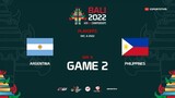 Argentina vs Philippines Game 2 IESF World Esports Championship 2022 | PHL  vs ARG ESPORTSTV