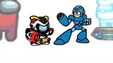 Mini Crewmate Kills 6 Mega Man Characters | Among Us