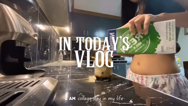 VLOG |搬alex 大学考试周 日常 学习 2AM college day