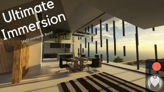 [4K] MINECRAFT : Ultimate Immersion - Modern House Timelapse build | SEUS ptgi E12 | x1024 | RX580