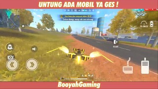 Untung ada mobil ya ges ! kalo ga bisa ded karna zona !