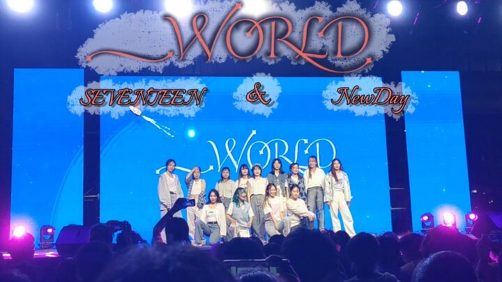 次粉在迎新舞台上捡到钱了！来看超快乐【seventeen-World】翻跳