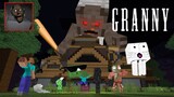 Monster School : GRANNY HORROR GAME CHALLENGE - Minecraft Animation