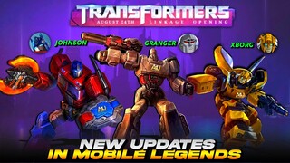 NEW UPDATES - TRANSFORMERS SKINS FIRST LOOK | FREE SKIN EVENT | ZHASK NEW SKIN | MOBILE LEGENDS