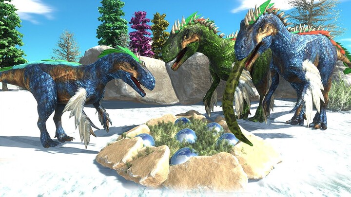 A day in the life of Allosaurus - Animal Revolt Battle Simulator