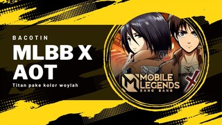 #MLBB X #AOT KOK GINI?! - MOBILE LEGENDS