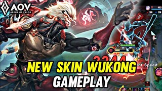 AOV : NEW SKIN WUKONG GAMEPLAY - ARENA OF VALOR LIÊNQUÂNMOBILE ROV