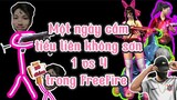 Một ngày cầm Tiểu Liên không sơn 1 vs 4 trong FreeFire | Chú Xám #shorts