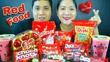Red Food Party / Eating Only Red Food / Valentine's Day Celebration / Pinoy Mukbang