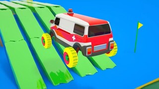 Baby Shark + Wheels On the Bus song - Soccer ball shaped wheels - Baby Nursery R
