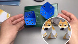 Make Floating Dices with Visual Illusion by Hand