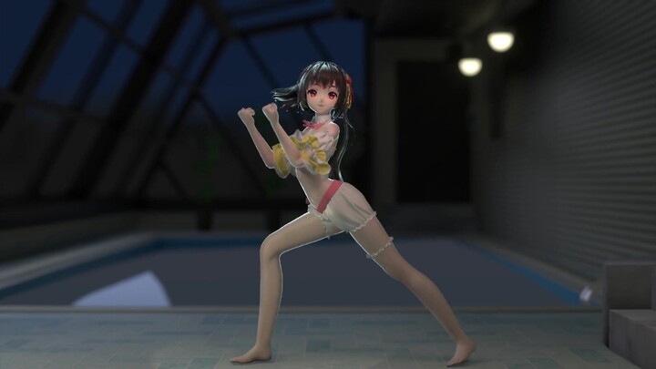 [MMD·3D] ท่าออกกำลังกายของ Yousa | BGM:National Aerobic Champion Theme