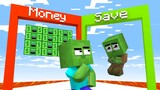 Monster School: Money run challenge - Zombie save Orphanage | Minecraft Animation