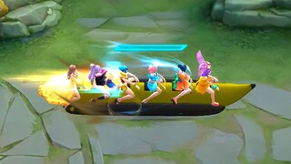 Johnson Banana Boat skin is weird.