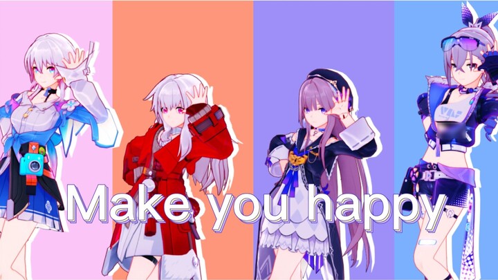 [ Honkai Impact :Starry Sky Railway MMD]✦ Make you happy ✦Starry Sky Girl Group