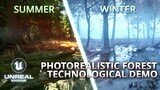 [4K] Photorealistic Forest | Unreal Engine 5 Demo | Summer/Winter Biome