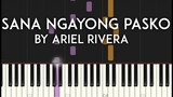Sana Ngayong Pasko by Ariel Rivera Synthesia Piano Tutorial with free sheet music