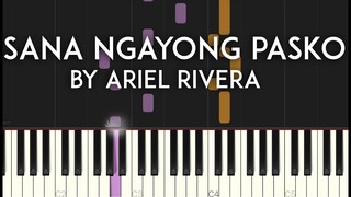 Sana Ngayong Pasko by Ariel Rivera Synthesia Piano Tutorial with free sheet music