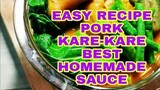 PORK KARE-KARE  BEST HOMEMADE SAUCE Lhynn Cuisine