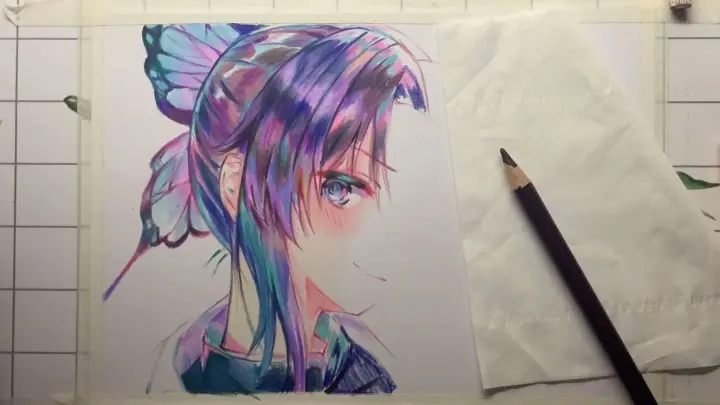 [Caution] Drawing a Colorful Shinobu Kochou