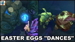 Easter Eggs - All Dances Blue Sentinel/Rift Scuttler/Herald/Master Yi/Rammus/Vilemaw/Daisy