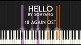 Hello by Sohyang (소향) 18 Again (18 어게인) OST synthesia piano tutorial - with free sheet music