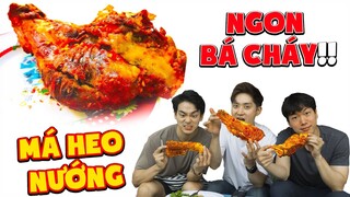 3 chàng trai Hàn Quốc ăn thử và nghiện luôn "Má heo nướng" Việt Nam !!