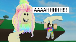 my girlfriend plays ROBLOX VR for the first time