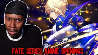 Fate Series Anime Openings REACTION!!! (Fate/Zero, Fate/Stay Night UBW, Apocrypha, & Grand Order)