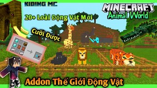 Review Và Hướng Dẫn Tải Addon Thế Giới Động Vật Cực hay Cho Mcpe 1.14, 1.15(Có Link) | KIDING MC