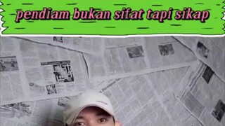 pendiam bukan sifat tapi sikap karena itu ku tidak semua orang bisa ku  anggap teman