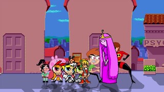 M.U.G.E.N Request Battle: Peppa, Vanellope, Dot & Buttercup VS. Bubblegum, Roll, Elastigirl, & Vicky