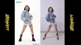 【秋天的舞步-WANNABE】低配版ITZY申留真跟本人的翻跳对比
