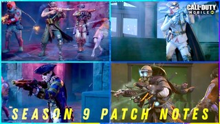 SEASON 9 : OFFICIAL PATCH NOTES | INFO ABOUT ZOMBIE MODE | WEAPON BALANCES | AND MORE