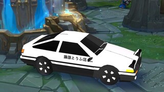 AE86 Sion is a handsome guy? Akina Mountain Car God T1 level skin