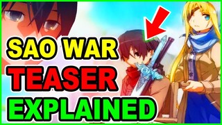 Why Is Alice Sleeping With Kirito? Sword Art Online Alicization War of Underworld Trailer Teaser