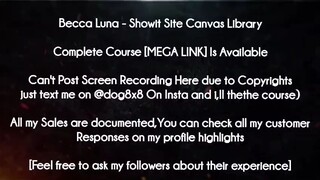 Becca Luna Course Showit Site Canvas Library download