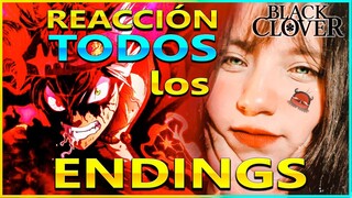 REACCIONANDO POR PRIMERA VEZ A TODOS LOS ENDINGS DE BLACK CLOVER (1-12)