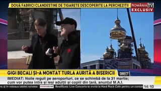 Gigi Becali in vizita la biserica pe care o ridica in Pipera! “Va fi cea mai frumoasă din lume”