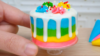 Amazing Miniature Colorful Cake Decorating Idea | Satisfying Tiny Cake Recipe