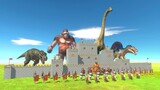 Giants Attack Medieval Castle - Animal Revolt Battle Simulator