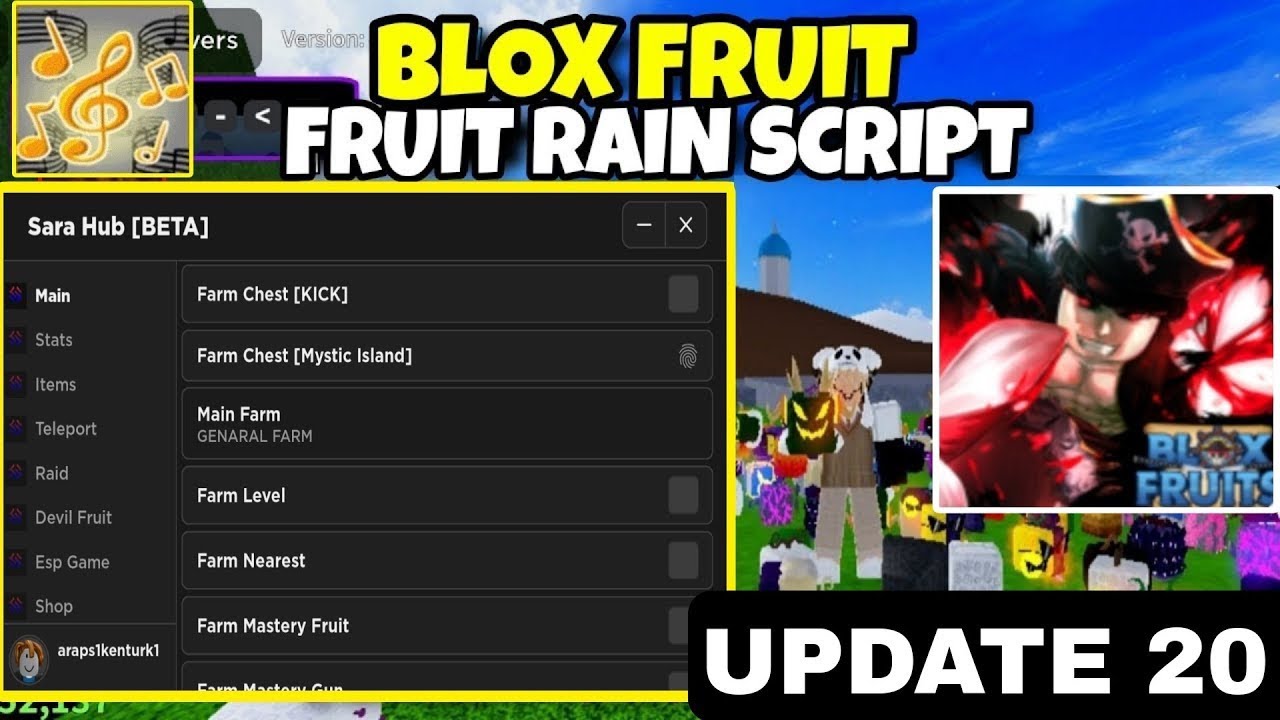 HACK Blox Fruit [ Clien Fluxus V20 ] update 19 [FIXLAG]