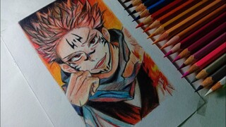 Menggambar ryomen sukuna [ Jujutsu Kaisen ]