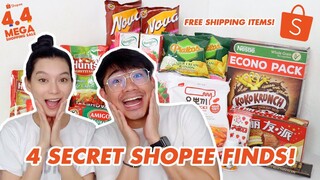 4.4 MEGA SHOPEE GROCERY HAUL (SHOPEE SECRET FINDS) + GIVEAWAY | WE DUET