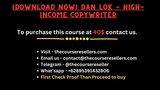[Download Now] Dan Lok - High-Income Copywriter