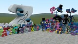ALL ALPHABET LORE FAMILY VS ALL POPPY PLAYTIME CHARACTERS In Garry's Mod!