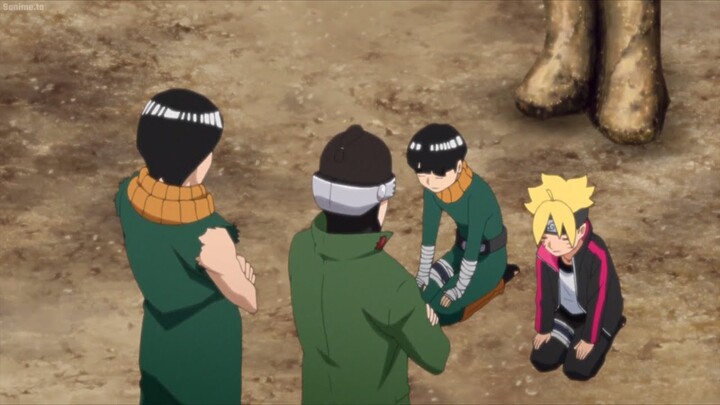 Rock Lee and Shino teach Metal Lee and Boruto a lesson for being unruly