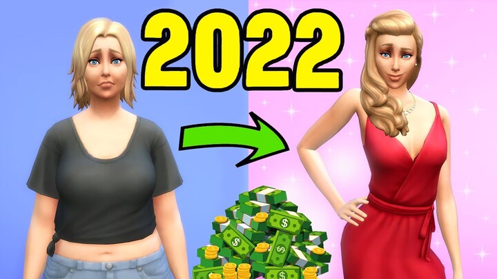 2022 TRANSFORMATION 💪💰 SIMS 4 STORY