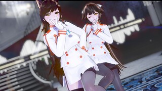 [Azur Lane] สองสาวโชวสเต็ปแดนซ์เพลง Masked Bitch ในชุดทหารสุดเซ็กซี่